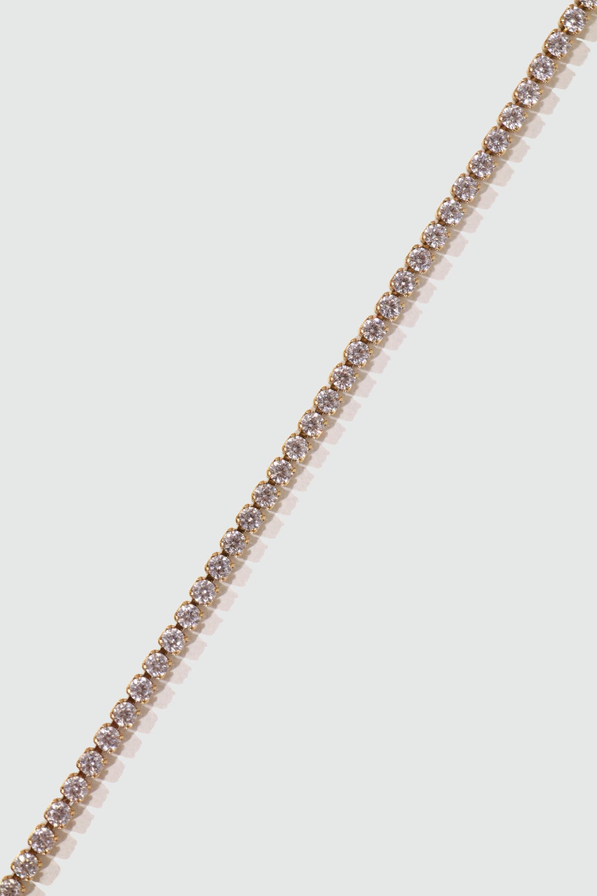 18K Gold Stainless Steel Multi Diamond Tennis Bracelet