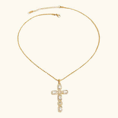 Evangelina Diamond Cross Necklace