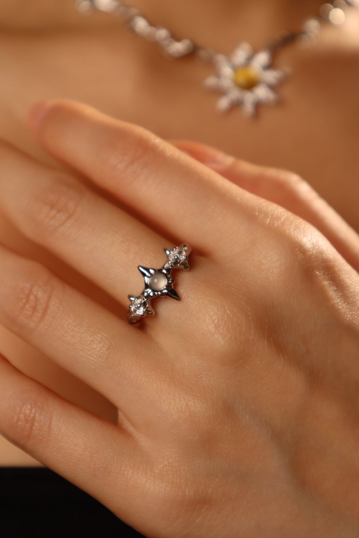 3 in 1 Moonlight Star Ring