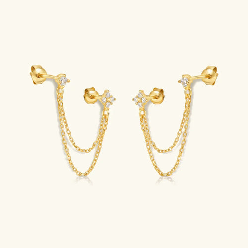 Kendall Diamond Chain Stud
