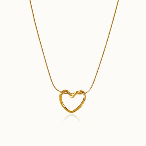Gold Knot Heart Pendant