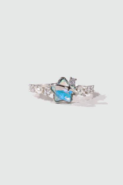 Blue Star Pearl Ring