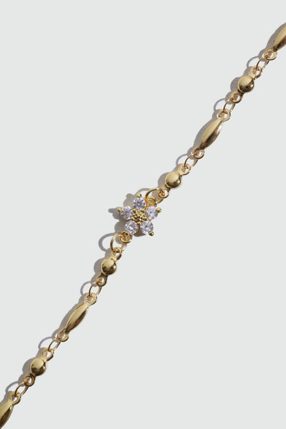 18K Real Gold Plated Diamond Starlight Bloom Bracelet