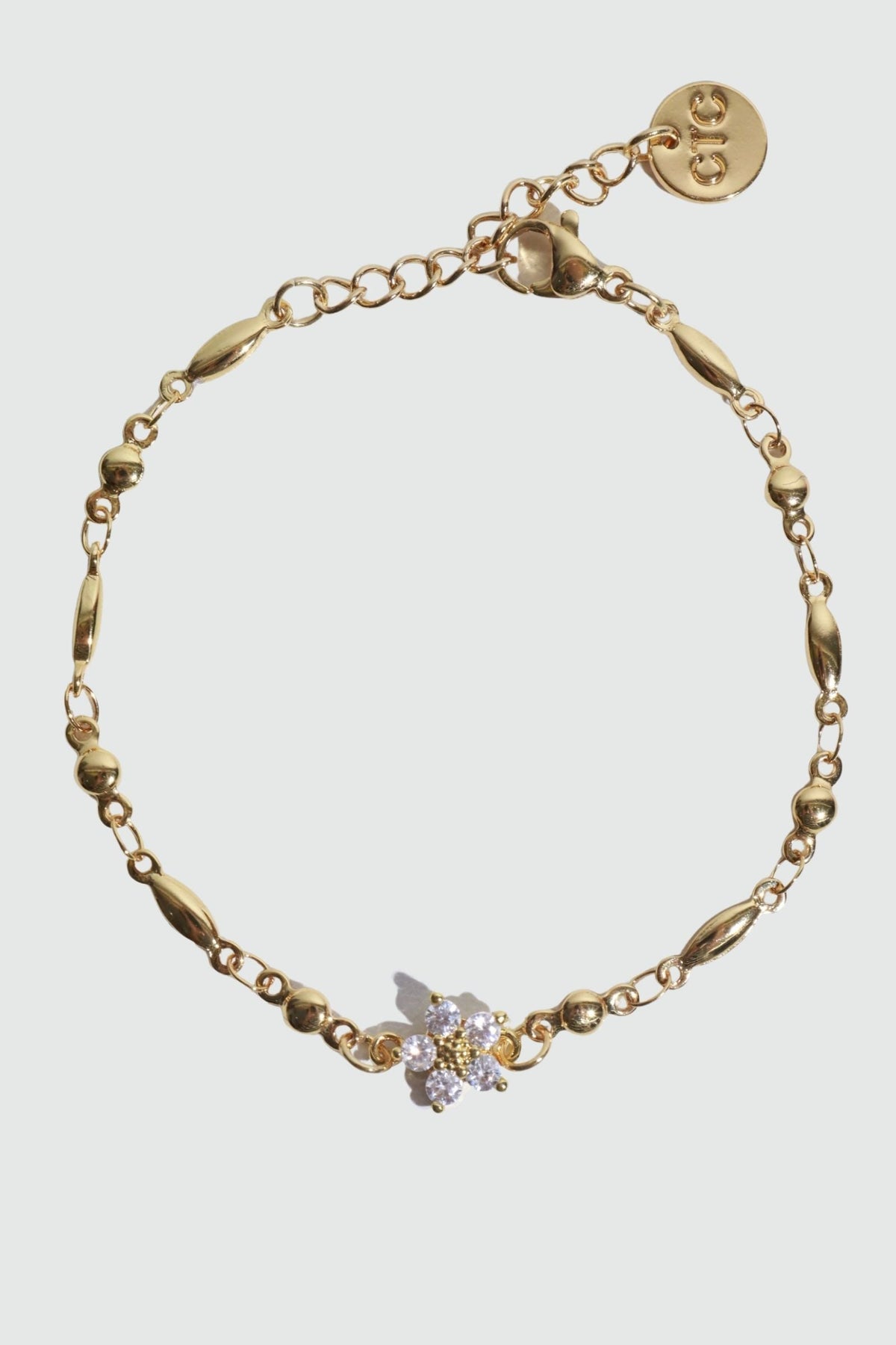 18K Real Gold Plated Diamond Starlight Bloom Bracelet