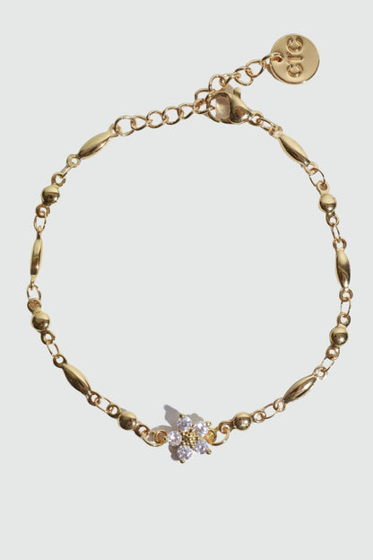 18K Real Gold Plated Diamond Starlight Bloom Bracelet