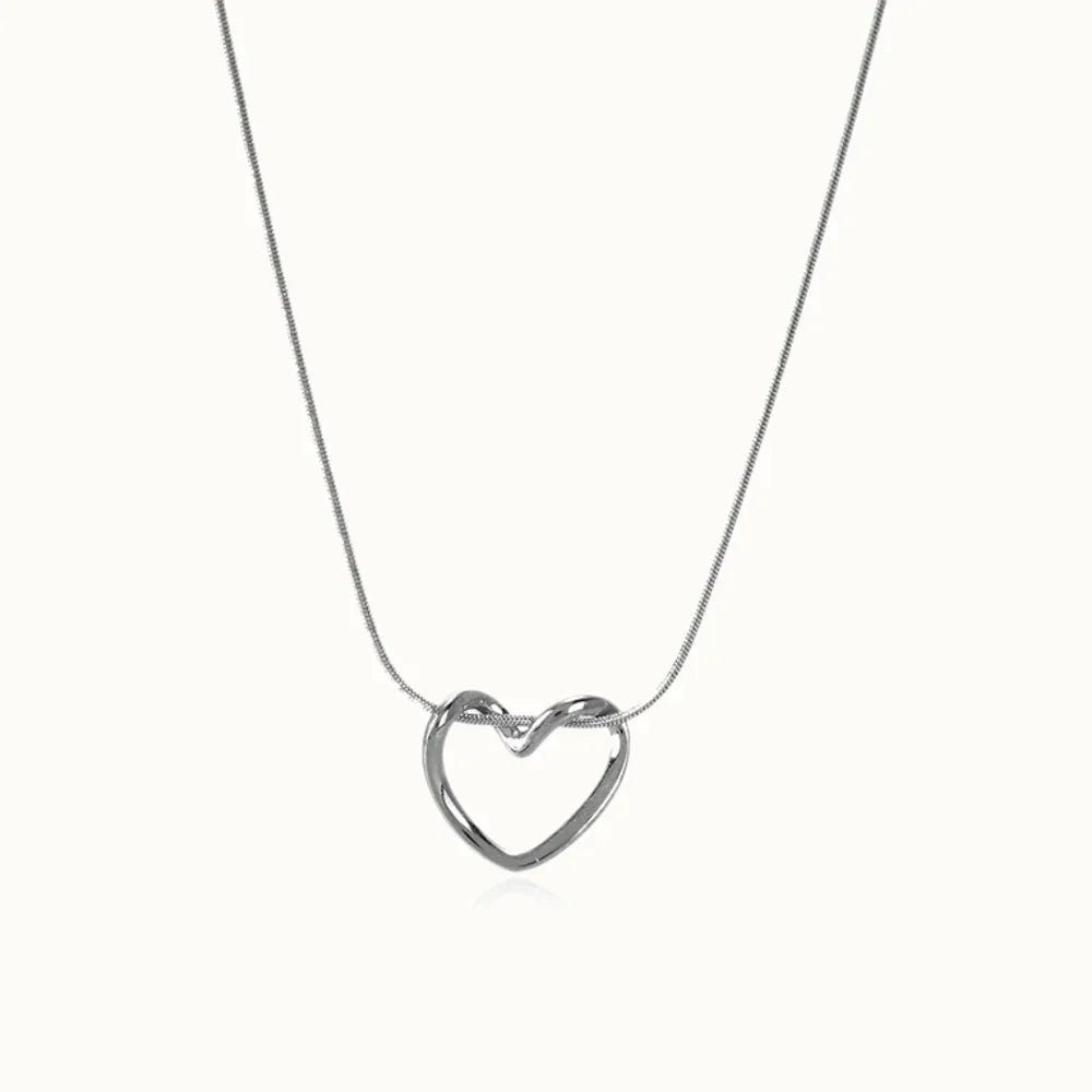 Gold Knot Heart Pendant