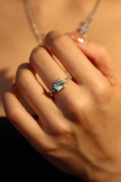 Blue Star Pearl Ring