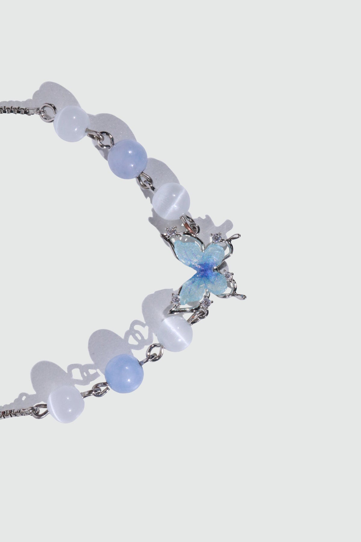 Blue Butterfly Moonstone Bracelet