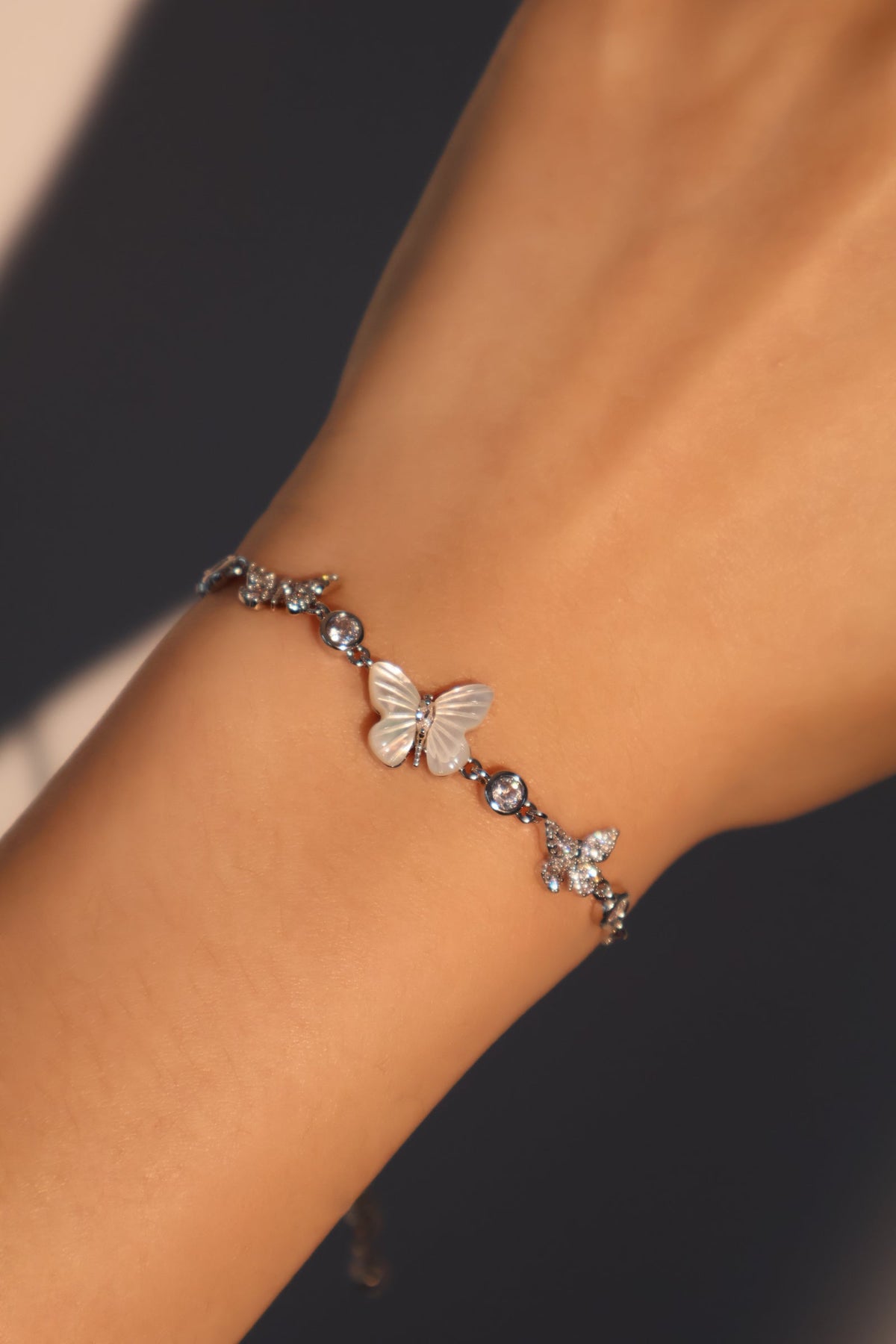 Natural Shell Butterfly Bracelet