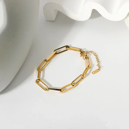 Asta Gold Paperclip Chain Bracelet