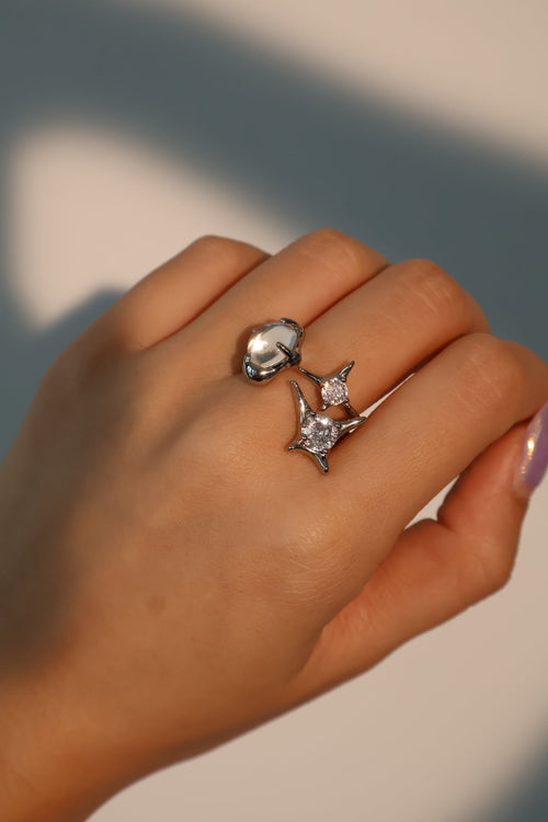 3 in 1 Gemstones Ring