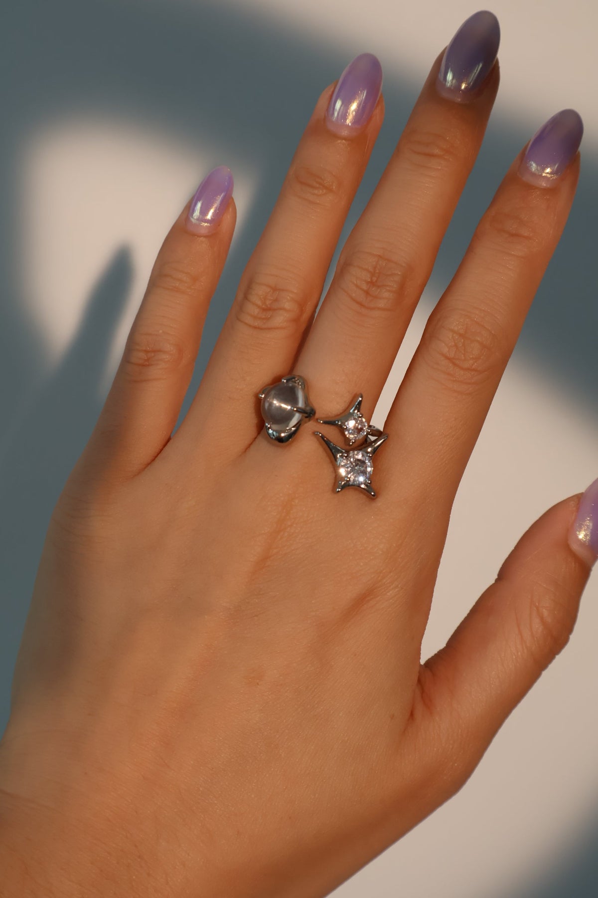 3 in 1 Gemstones Ring