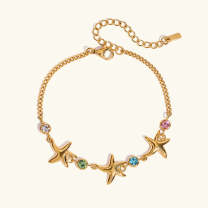 Kristine Golden Starfish Bracelet