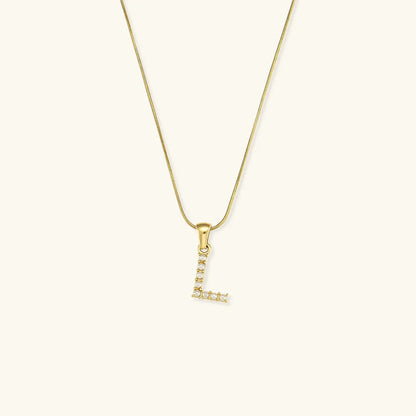 Augustine Initial Letter Pearl Necklace