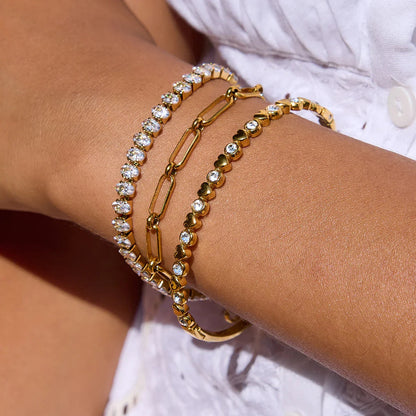 Avaria Oval Cut Tennis Bracelet