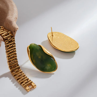 Amelise Polished Gemstone Earrings