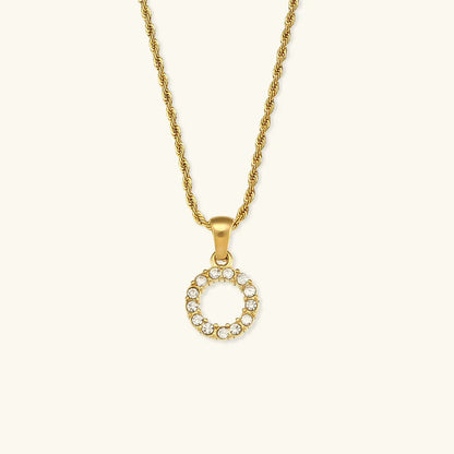 Maeve Letter Initial Diamond Necklace