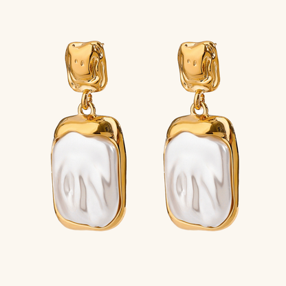 Brittany Freshwater Pearl Slate Earrings