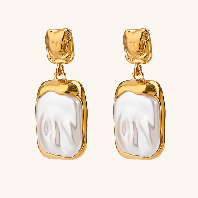 Brittany Freshwater Pearl Slate Earrings