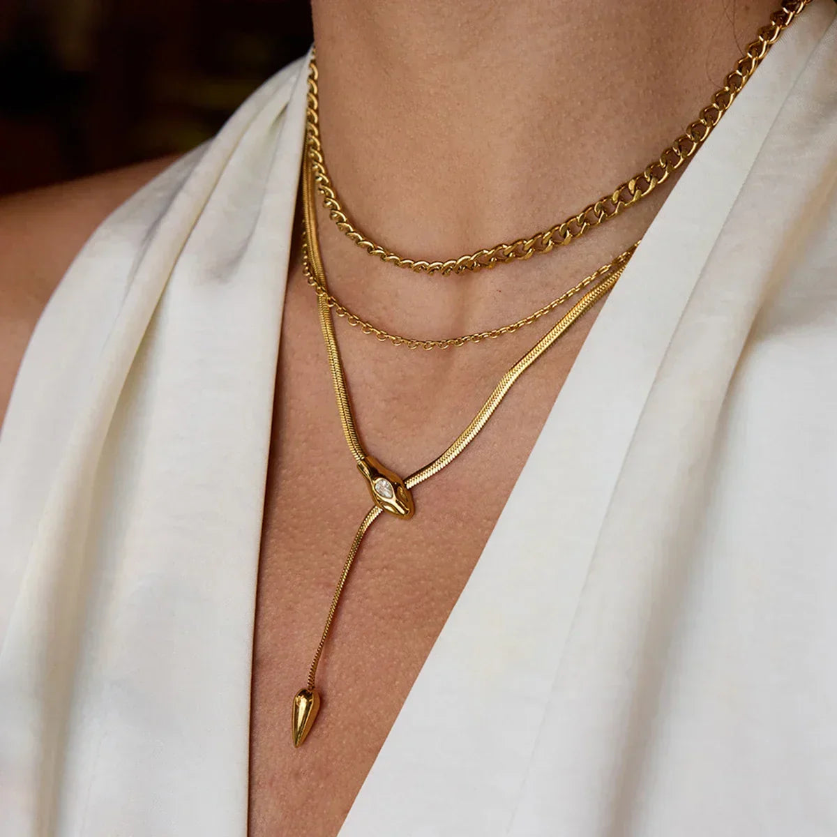 Ysolde Gold Chain Necklace