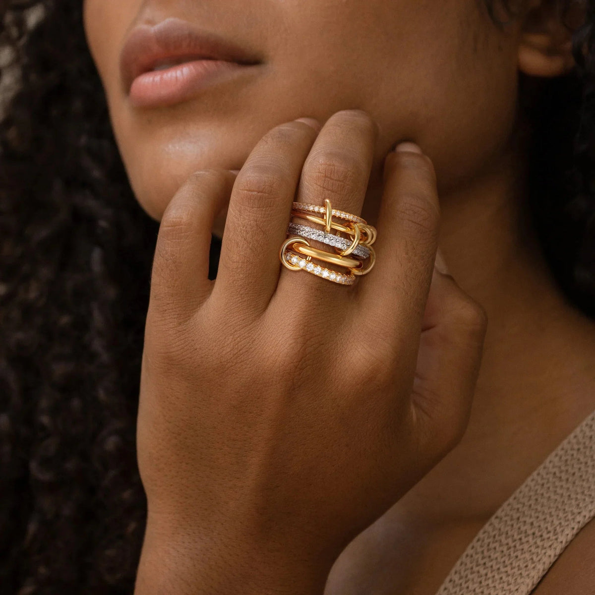 Blaise Stacked Diamond Ring