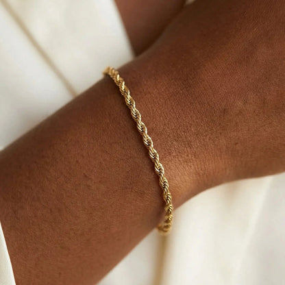Gigi Rope Chain Gold Bracelet