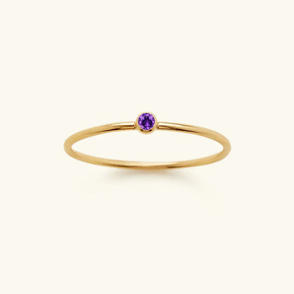 Amelia Birthstone Stacker Ring