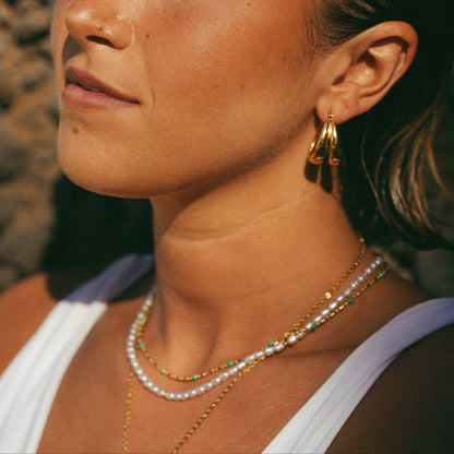 Aloha Pearl and Gold Choker (Bundle)